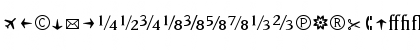 MatrixBookFractions Regular Font MatrixBookFractions Regular Font