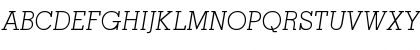 Memphis-LightItalic Regular Font