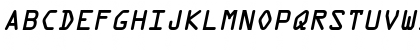 MicroscanA BoldOblique Font MicroscanA BoldOblique Font