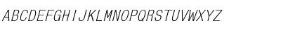 MonoCondensed Italic Font MonoCondensed Italic Font