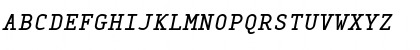 MonoxSerifRegularItalic Regular Font