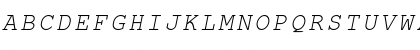 Nimbus Mono L Oblique Font
