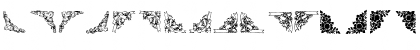 101! Floral Corners 3 Regular Font 101! Floral Corners 3 Regular Font