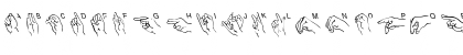 AmerSignAlpha Regular Font