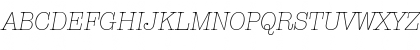 AmTypewriterITC Light Italic Font AmTypewriterITC Light Italic Font