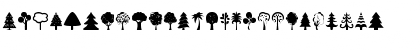 Tree Icons Regular Font