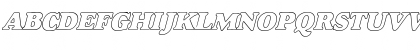 Alfredo Heavy Hollow Italic Font Alfredo Heavy Hollow Italic Font