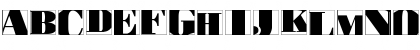 BodoblackSquaresInvers Regular Font