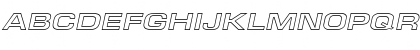 EuroseWideHollow Italic Font EuroseWideHollow Italic Font