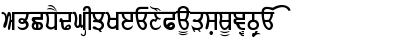 Gurmukhi-Normal Regular Font Gurmukhi-Normal Regular Font