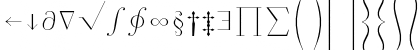 Symath Regular Font