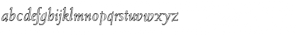 Weiss-Italic Hollow Regular Font