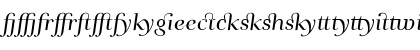 AndradeLigaturesItalic Regular Font AndradeLigaturesItalic Regular Font