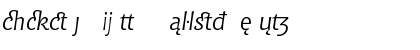 Bitstream Chianti Italic Extension Font Bitstream Chianti Italic Extension Font