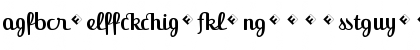 Jackie-Ligatures Regular Font Jackie-Ligatures Regular Font