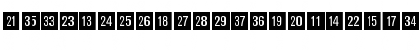 Katalogziffern Negativ BQ Regular Font Katalogziffern Negativ BQ Regular Font