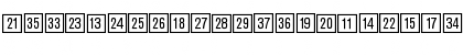Katalogziffern Positiv BQ Regular Font Katalogziffern Positiv BQ Regular Font