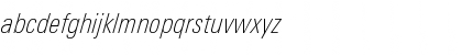 LinotypeUnivers CondThinItalic Font LinotypeUnivers CondThinItalic Font