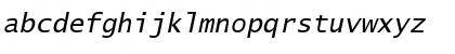 Lucida Sans Typewriter Std Oblique Font