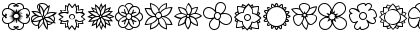 Flowers dots bats tfb Regular Font