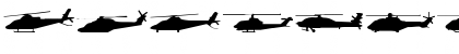 Hello Copters Solid Regular Font
