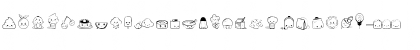 Kawaii Food Font Regular Font Kawaii Food Font Regular Font