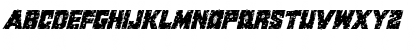 King Commando Riddled II Italic Italic Font