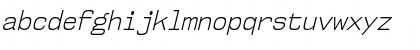 NK57 Monospace Semi-Condensed Light Italic Font