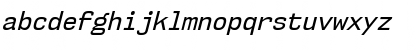 NK57 Monospace Semi-Condensed Italic Font