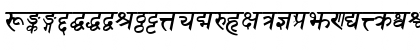 Sanskrit Bold Italic Font