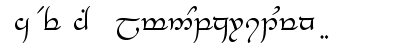 Tengwar-Elesil Medium Font