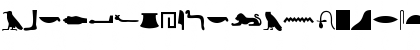 Egyptian Hieroglyphs Silhouette Regular Font Egyptian Hieroglyphs Silhouette Regular Font
