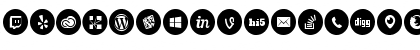 Social Media Circled Regular Font Social Media Circled Regular Font