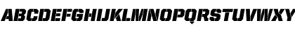 United Italic Reg Stencil Font