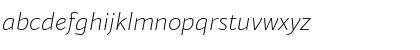 Blacker Sans Trial Extralight Italic Font