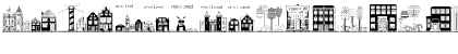 Houses Three Regular Font