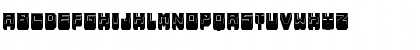 Metallic Shadow Filled Regular Font