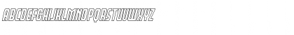 Peace & Houston Outline Italic Regular Font