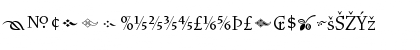 VendettaLightFractions Regular Font