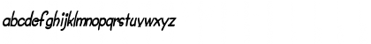 Crayon-Condensed Bold Italic Font