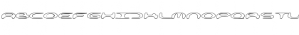 Name Plato Hollow Regular Font