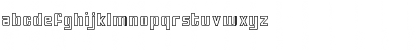 Random Hollow Regular Font