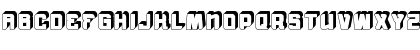 vtks morning rain 3D Regular Font