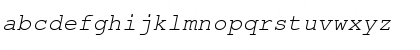Nimbus Mono Italic Font
