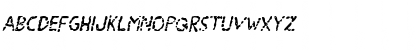 Blood Drenched Staggered Ital Regular Font