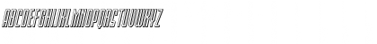 Blue Cobra 3D Italic Regular Font