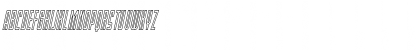 Blue Cobra Outline Italic Regular Font Blue Cobra Outline Italic Regular Font