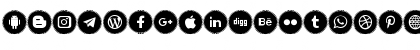 Icons Social Media 11 Regular Font