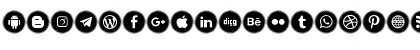 Icons Social Media 15 Regular Font Icons Social Media 15 Regular Font