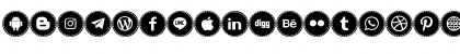 Icons Social Media 16 Regular Font Icons Social Media 16 Regular Font
